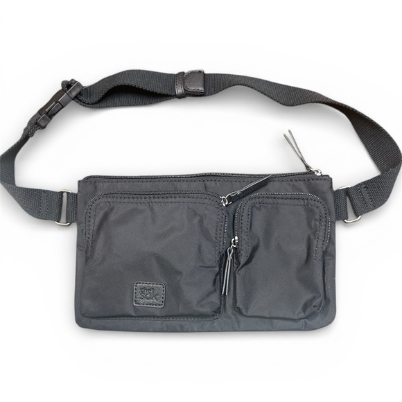 The Sak Handbags - The Sak Esperato Black Nylon Belt Bag Fanny Pack Waist Bag